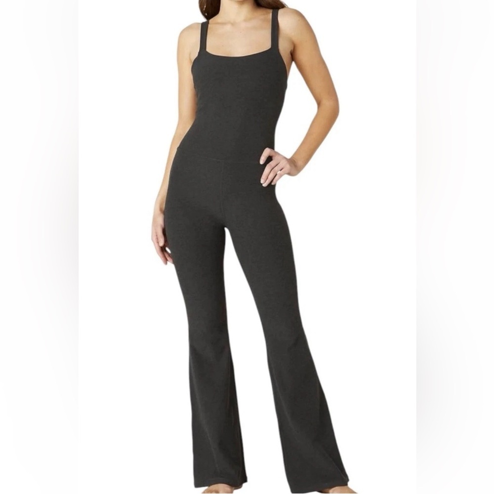 Beyond Yoga Hit the Scene Space Dye Flare Jumpsuit athletic yoga gym Size S